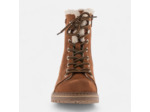 Bottines à lacets Femme cognac