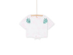 T-shirt rose clair à manches courtes
