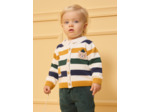 Gilet rayé patchs animaux