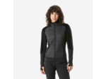 Polaire de randonnée hybride chaude homme, MH900 Mountain noir