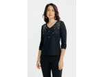 Tee-Shirt Strass Col V