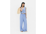 Pantalon rayé en seersucker
