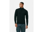 Pull tricoté semi-zippé