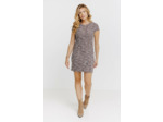 Robe Droite En Maille Tweed