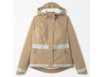 Veste pluie velo ville visibilite nuit 540 femme beige