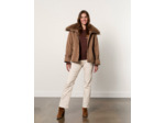 Parka courte unie TAUPE Femme