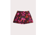 Short rouge imprimé fleuri pour fille