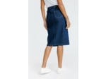 Jupe midi en denim brut