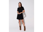 Robe courte unie NOIR