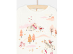 T-shirt blanc à motif nature