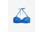 Bandeau armaturé haut de maillot imprimé léopard