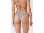Bikini brésilien à nouer bas de maillot à rayures