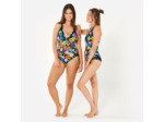 Maillot de bain de surf 1 pièce fleuri Femme - Isa azalea multicolore