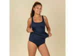 Maillot de Bain de Natation Femme 1 Pièce Jupe Heva Navy Bandes