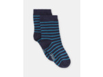 Chaussettes bleues à imprimé à rayures bébé garçon