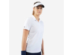 Polo tennis dry femme - Essentiel 100 blanc