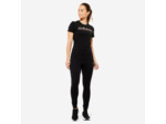 Legging de fitness en coton pour femme, noir