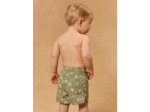 Short de bain kaki imprimé jungle