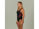 Maillot de bain de natation une pièce femme résistant au chlore Kamiye Seam rose