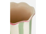 Vase festonné à rayures