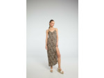 Robe maxi ample et ajustée