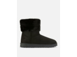 Bottes à col en fausse fourrure