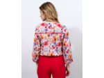 Blouse manches 3/4 imprimé à fleurs ROSE Femme