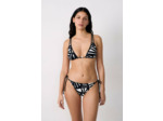 Culotte bikini ficelle bas de maillot imprimé à nouer