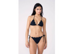 Bikini brésilien à nouer bas de maillot avec broderies