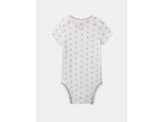 Lot de 3 bodies bébé fille à manches courtes en coton issu de l'agriculture biologique