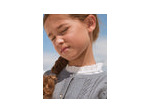 Gilet bleu-gris pour fille
