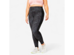Legging avec poche Grande Taille Fitness Cardio Femme Imprimé Noir et Gris