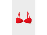 Brassière haut de maillot détail anneau