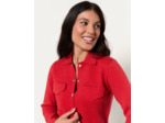 Gilet uni ROUGE Femme