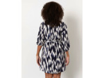 Robe courte imprimé graphique MARINE