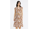 Robe chemise avec ceinture rafia