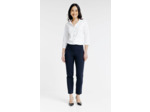Pantalon de tailleur boutons fleurs