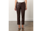 Pantalon 7/8 cigarette uni MARRON Femme