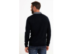 Pull Uni Col V Avec Chemise