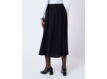 Jupe midi évasée unie NOIR