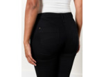 Pantalon 7/8 slim uni NOIR Femme