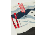 Chaussettes en cachemire à motif montagnes