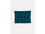 Snood en tricot bleu canard pour fille