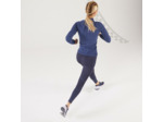 TEE SHIRT MANCHES LONGUES RUNNING SANS COUTURES FEMME - KIPRUN SKINCARE BLEU