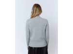 Pull épais contenant de la laine uni GRIS Femme