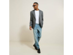Veste blazer bi-ton - Gris moyen