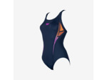 Maillot de bain 1 pièce natation femme Speedo Muscleback Navy Pink