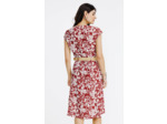 Robe chemise avec ceinture rafia