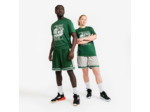 Short de Basketball reversible Adulte - SHR-500 Beige Vert