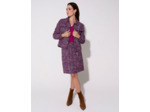 Veste mi-longue unie VIOLET Femme